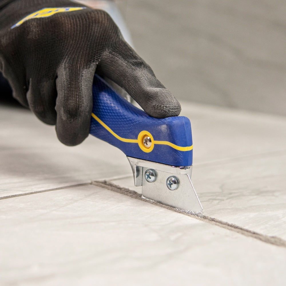 Pro Handheld Grout Saw with Blade Storage. For Cleaning, Stripping & Removing Grout