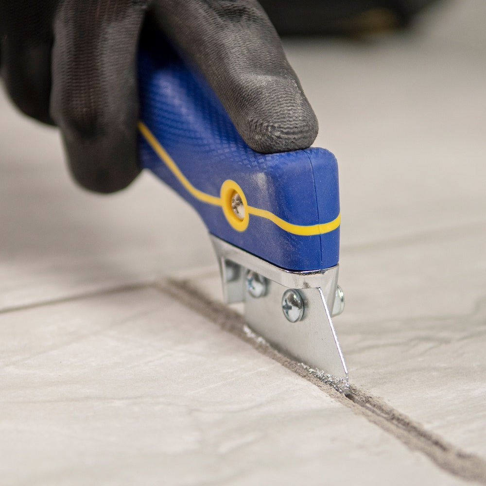 Pro Handheld Grout Saw with Blade Storage. For Cleaning, Stripping & Removing Grout