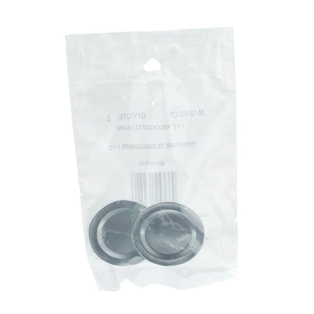 Fermeture défonçable en acier 1-1/2 po. (Sac de 2 unités)