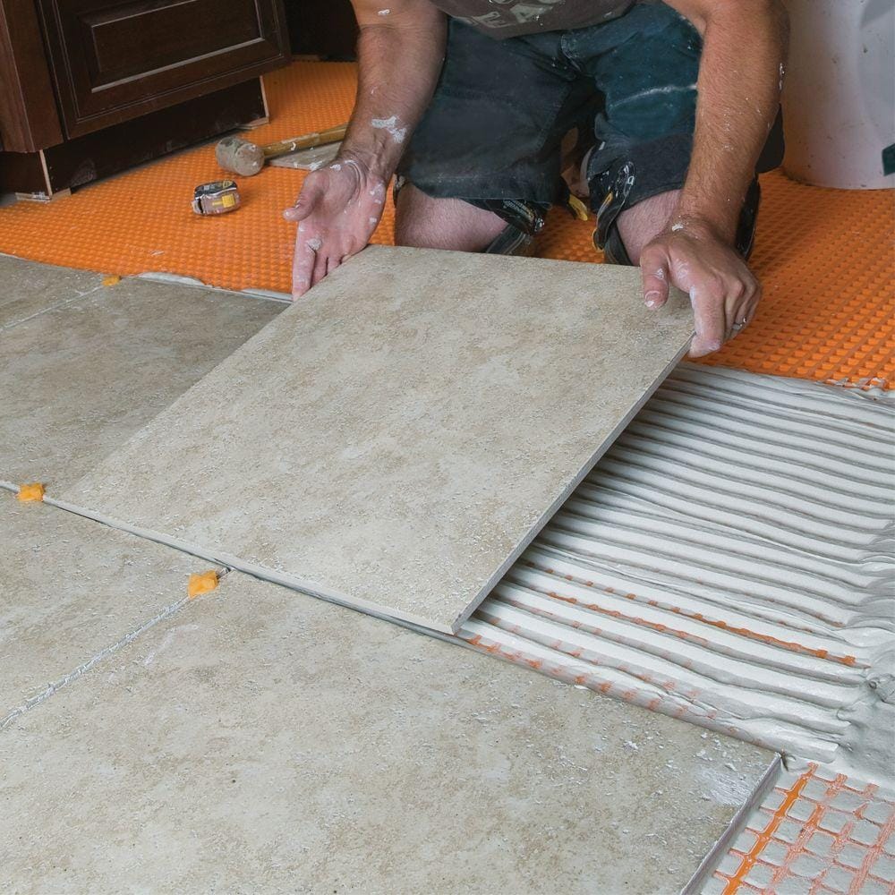 Membrane de désolidarisation Ditra 3 pi x 16,5 pi x 1/8 po (54 pi²/rouleau)