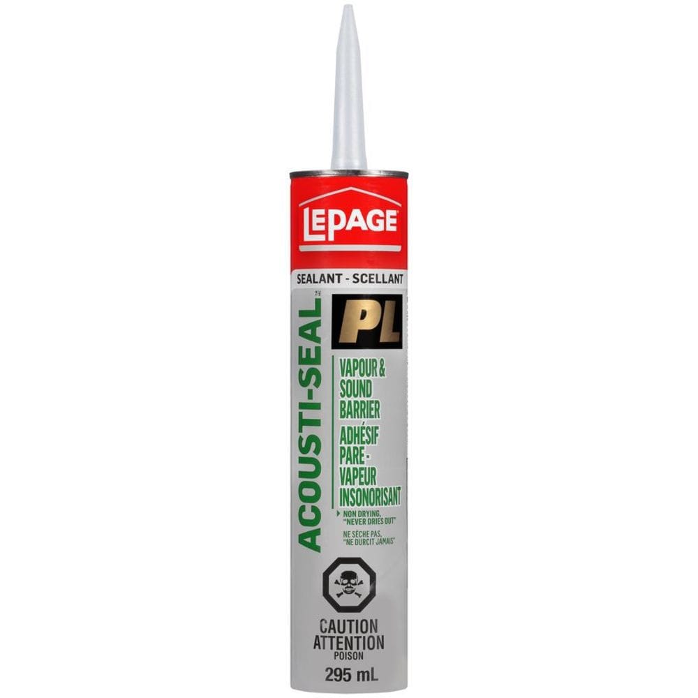 Adhésif pare-vapeur insonorisant PL Acousti-Seal, noir, flexible 295 ml