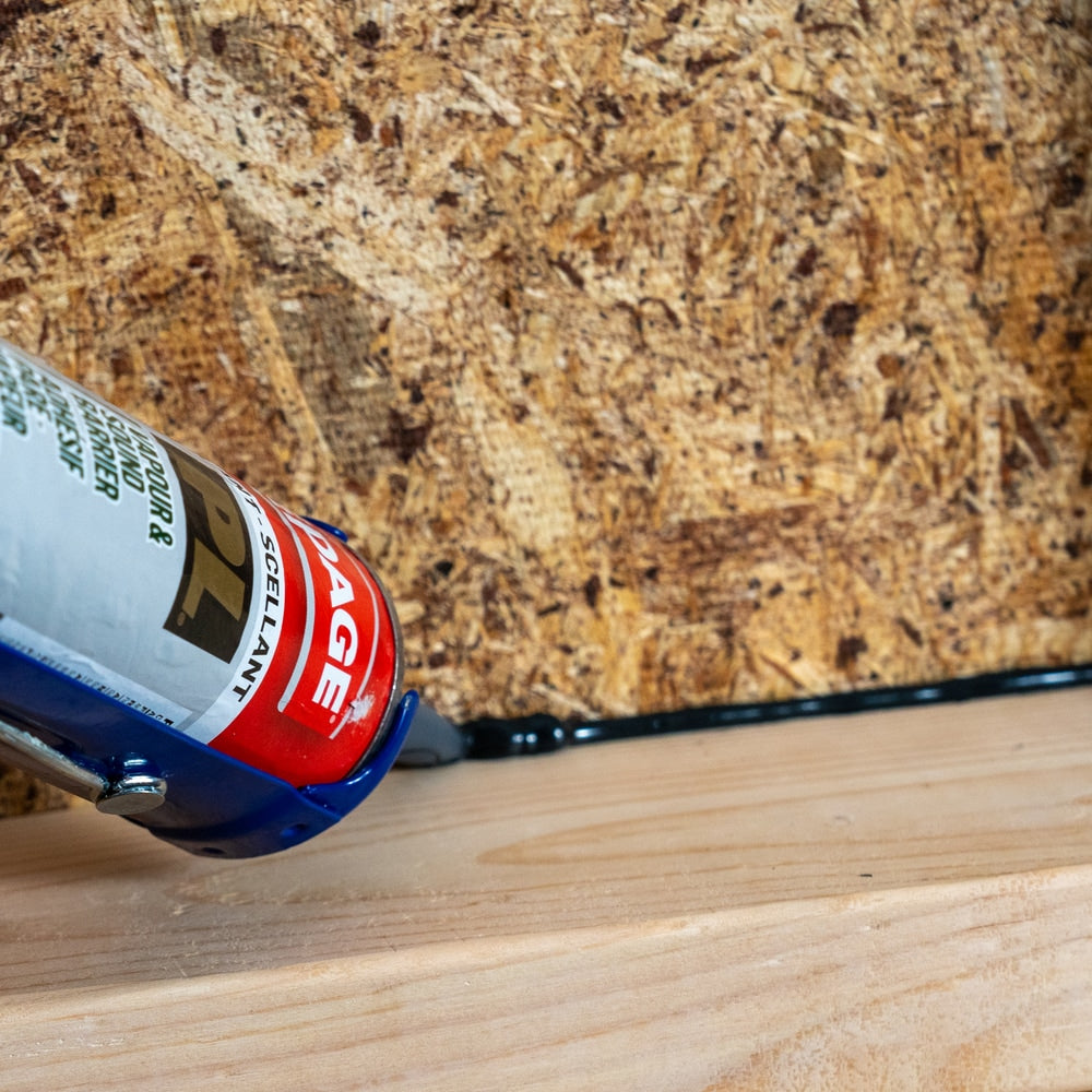 PL Acousti-Seal Sound Absorbing Vapor Barrier Adhesive, Black, Flexible 825mL