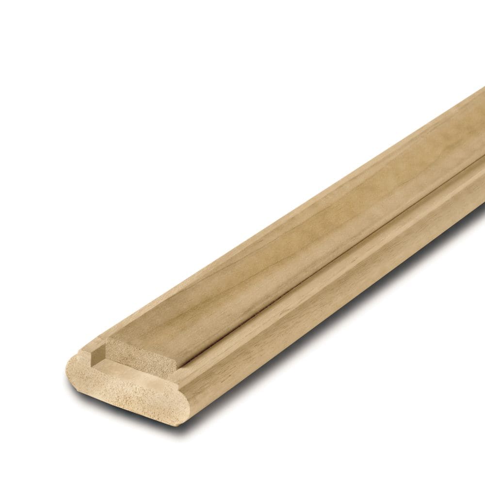Rail et filet carrés de qualité peinture de 3/4 po x 2 1/4 po x 8 pi