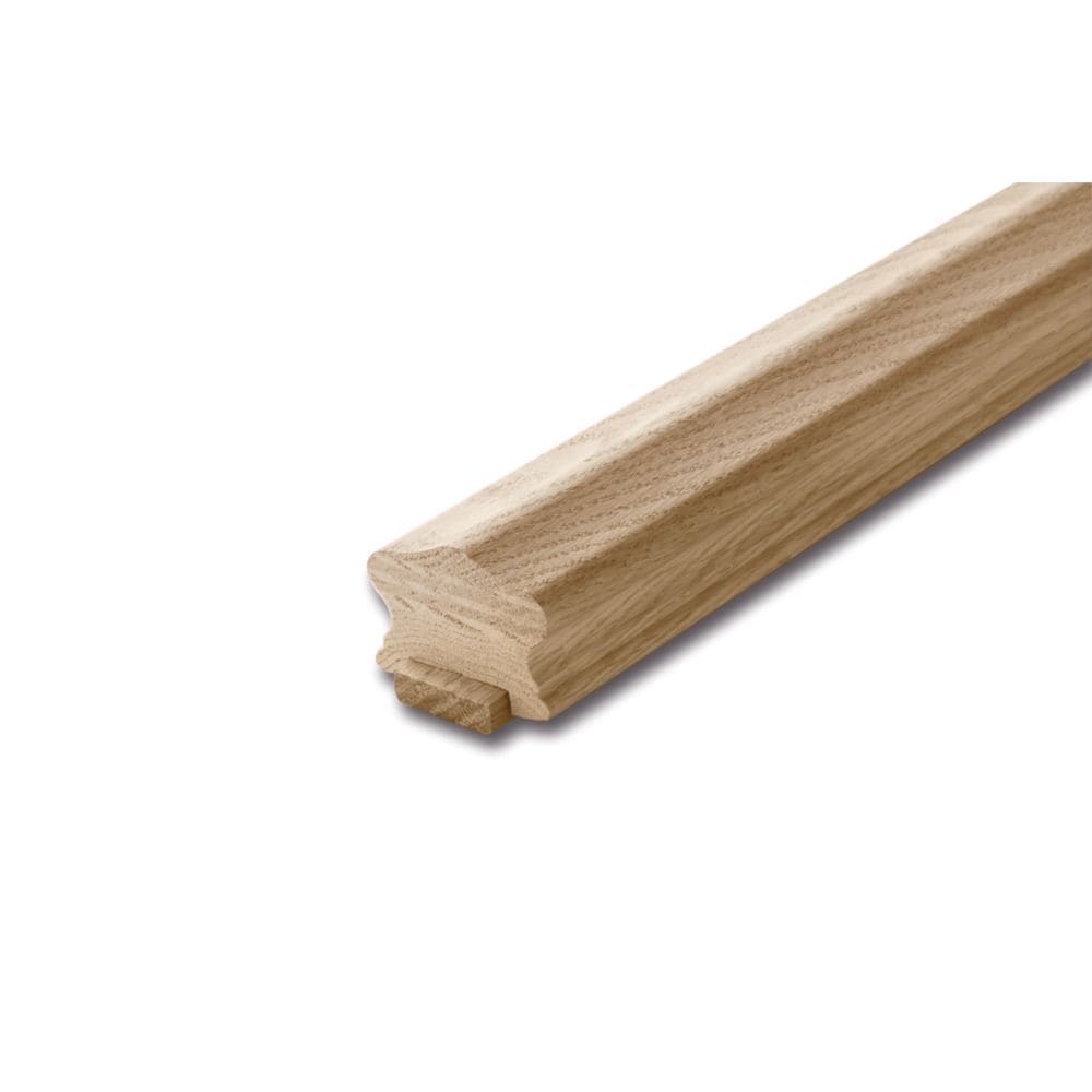 1 5/8-inch x 2 1/4-inch 10 ft. Unfinished Oak Handrail & Fillet