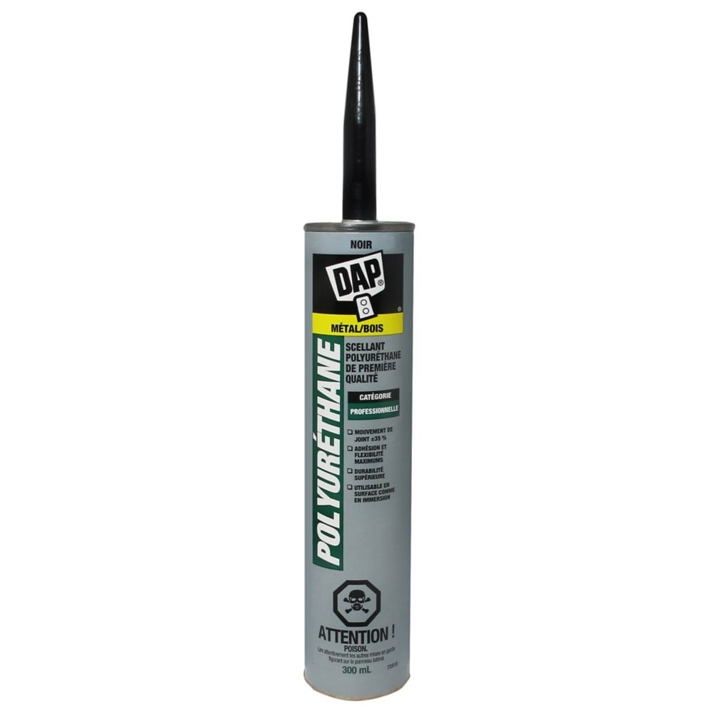 POLYURETHANE Premium Construction Adhesive Sealant Black 300 mL