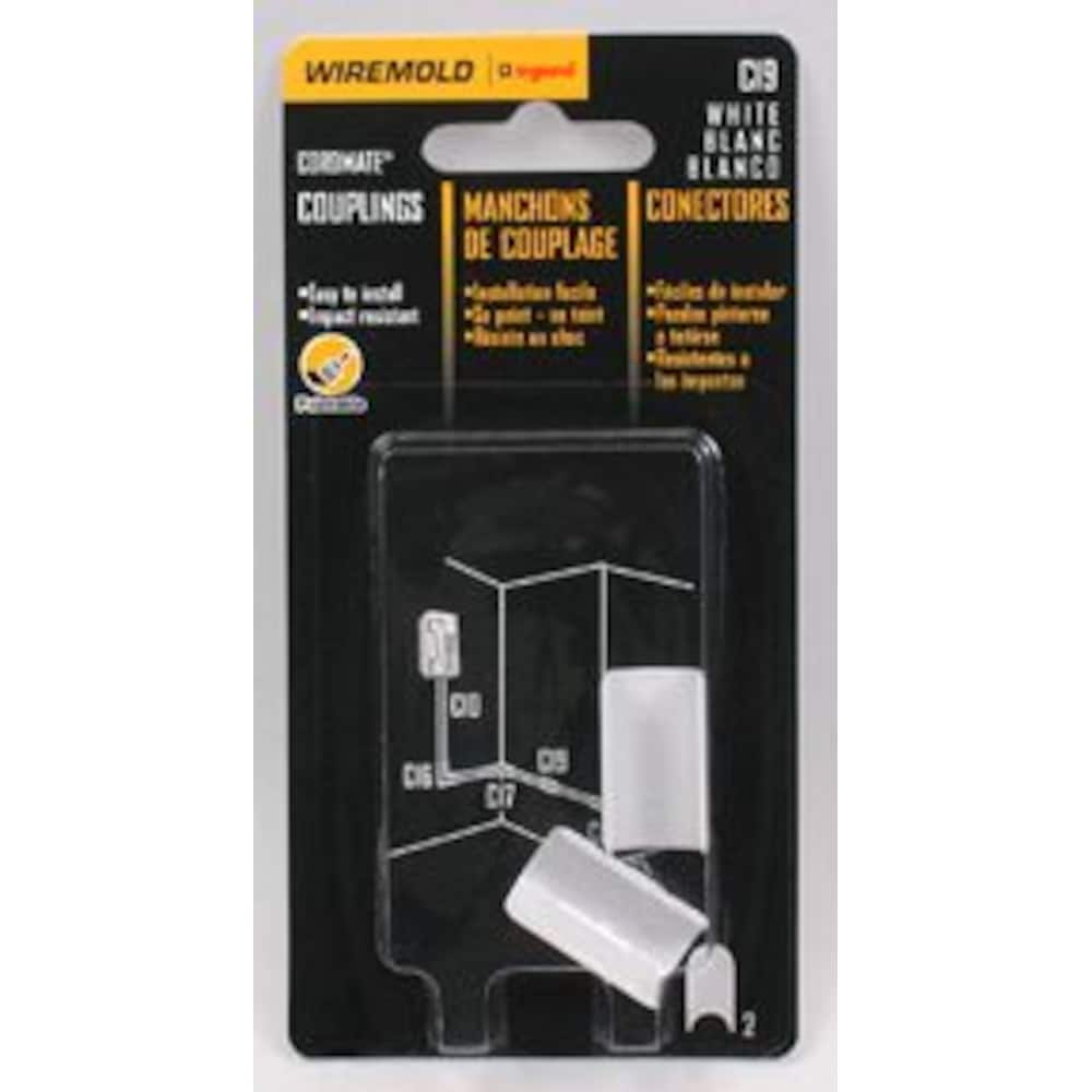 Couplage CordMate en plastique blanc