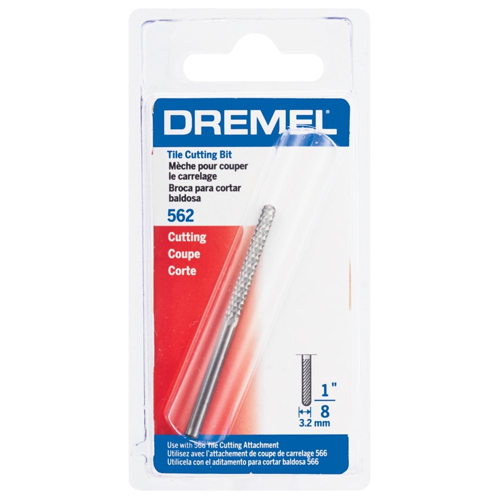 1/8-inch Rotary Tool Accessory Steel Tile Bit for Ceramic Wall Tile, Cement Board and Plaster