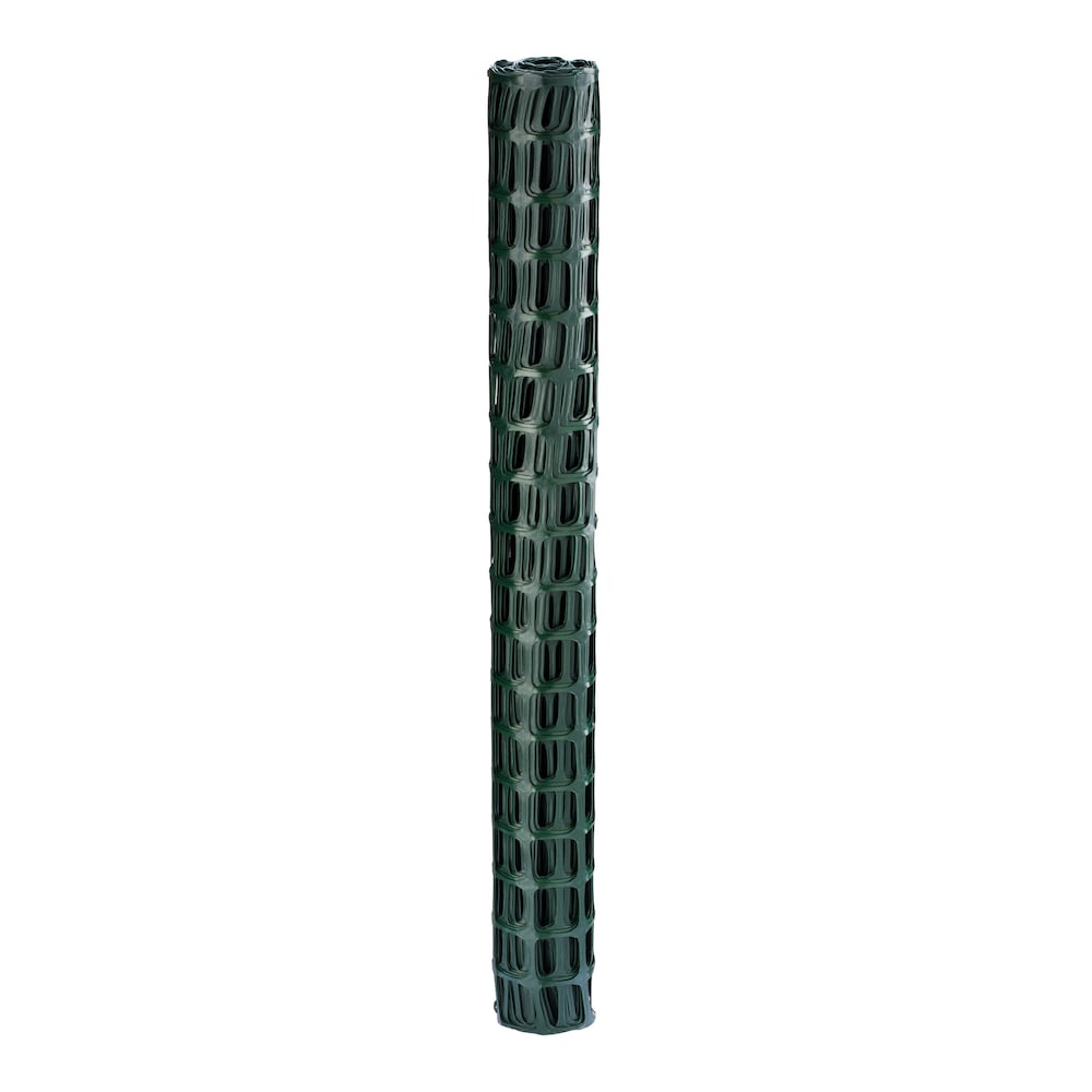 Clôture en plastique verte de 25 pi L x 36 po H avec maille de 2 po x 2 po