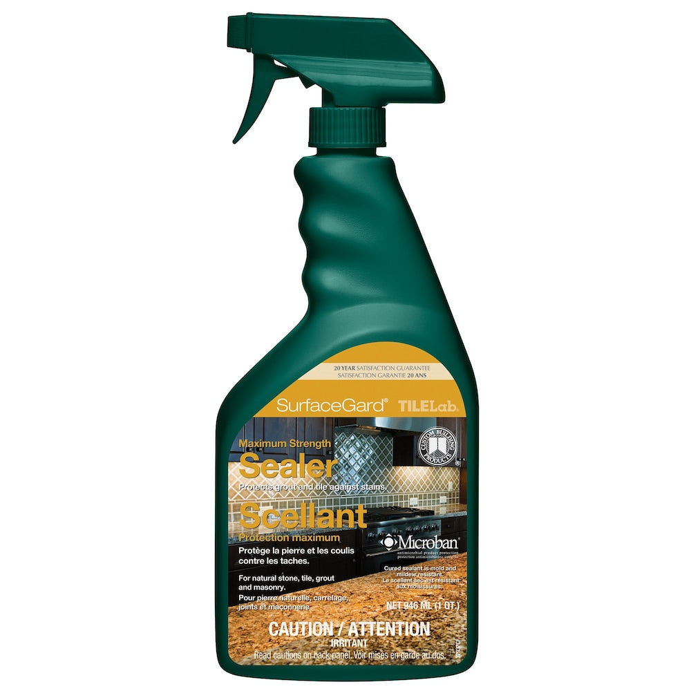TileLab SurfaceGard Stone, Grout & Tile Sealer - Quart