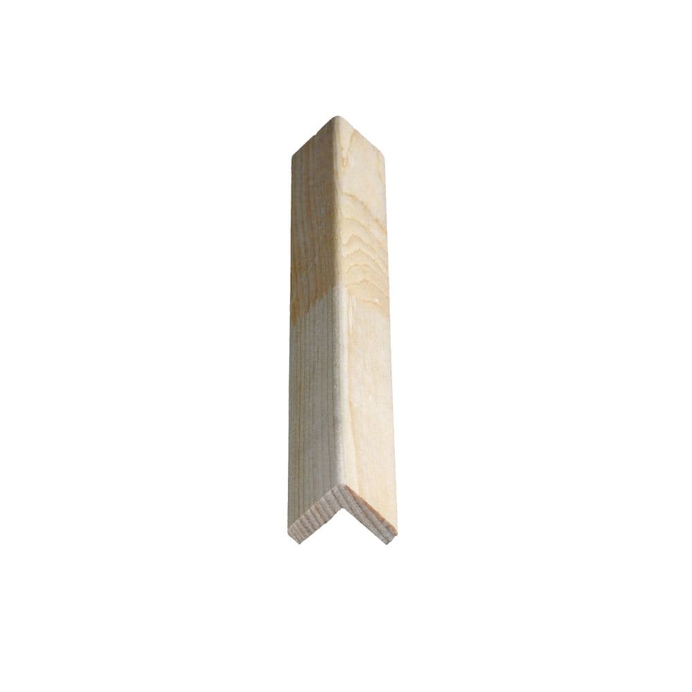 1 In. x 1 In. x 8 Ft. Finger Jointed Pine Outside Corner Moulding