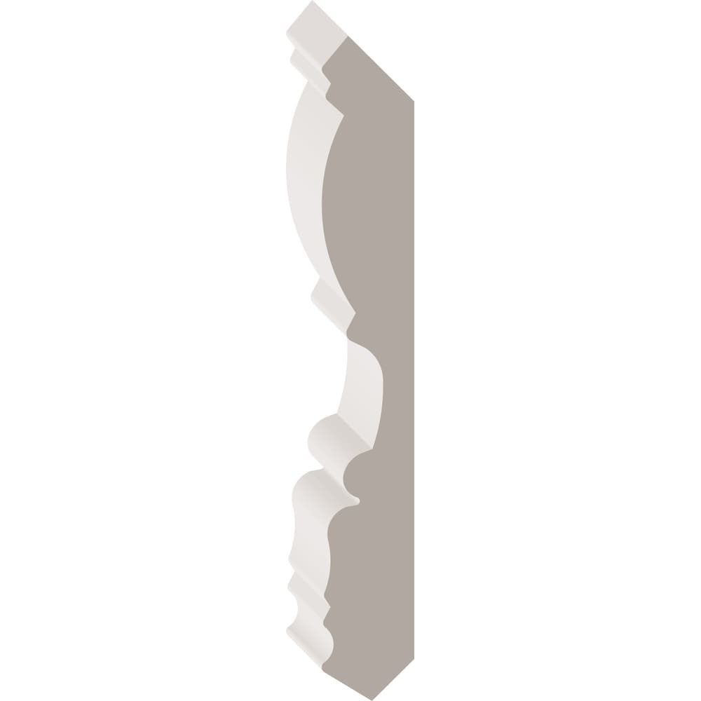5/8-inch x 4 1/2-inch Victorian LDF Primed Fibreboard Ogee Crown Moulding
