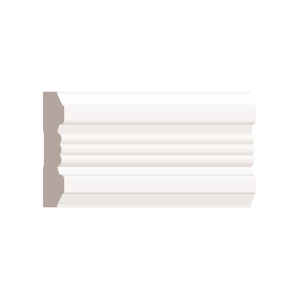 3/4-inch x 3 7/8-inch x 96-inch Victorian MDF Primed Fibreboard Casing