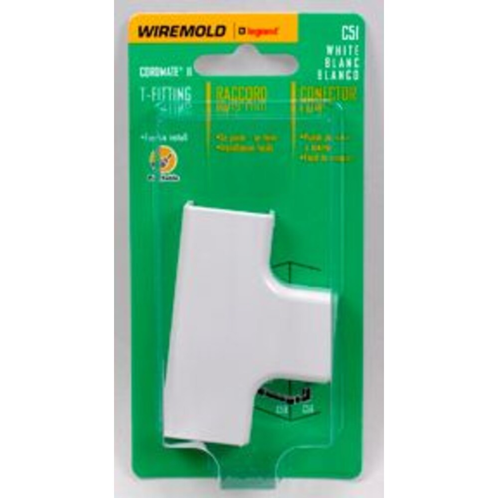 Raccord en plastique CordMate II T blanc