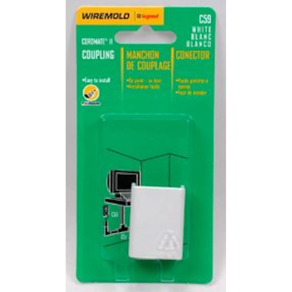 Couplage CordMate II en plastique blanc