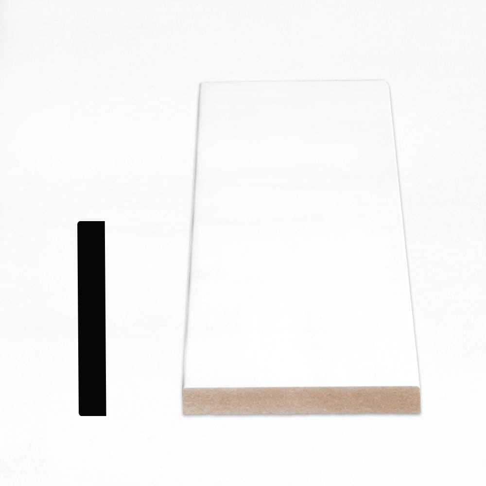 5/8-inch x 4-inch x 96-inch MDF Primed S4S Moulding