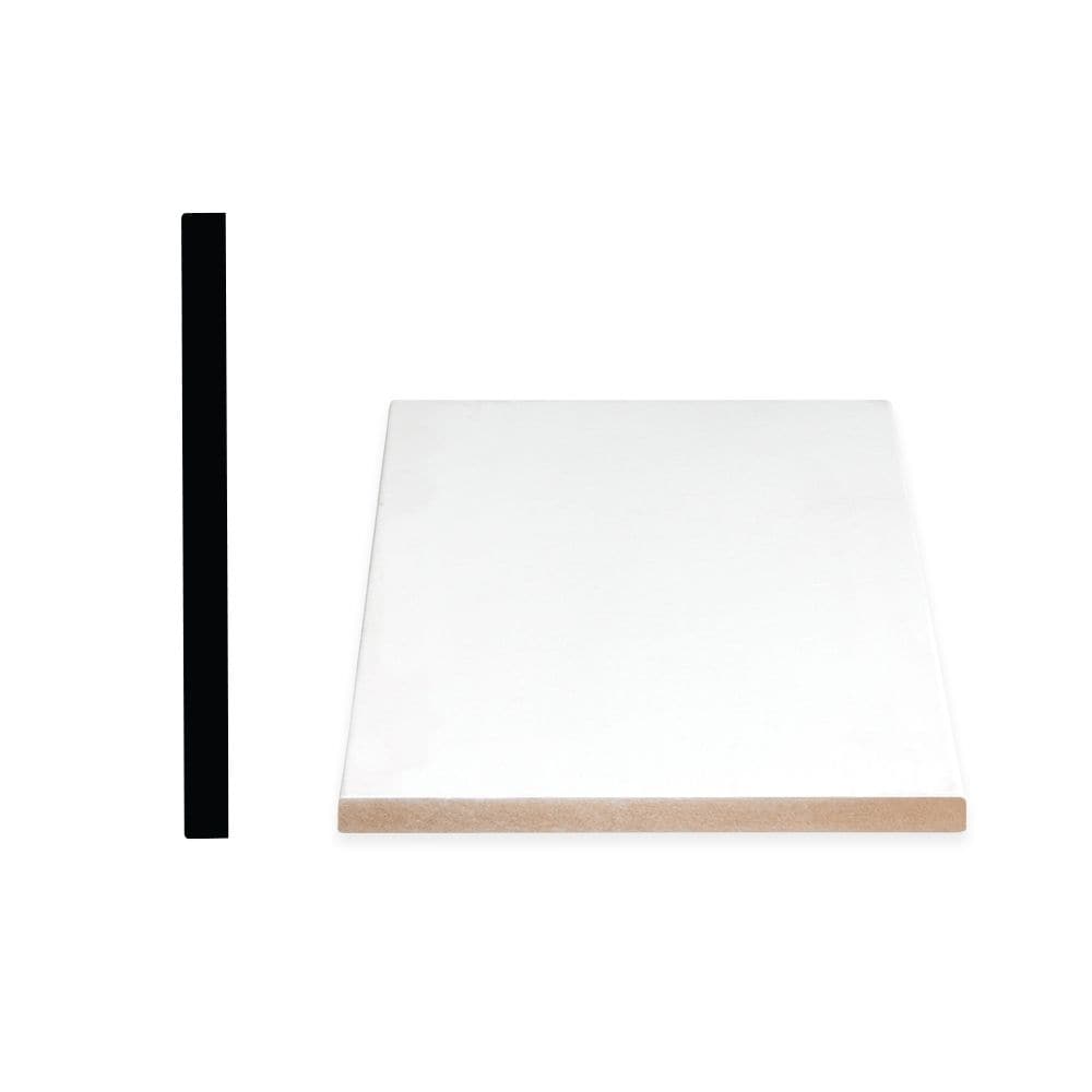 Moulure S4S apprêtée en MDF de 1 po x 8 po x 96 po
