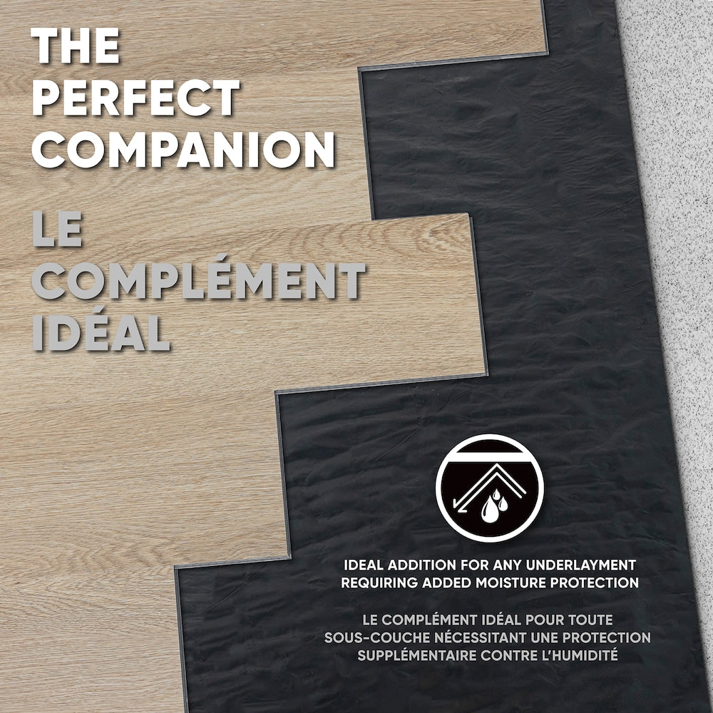 Moisture Barricade 6 mil Polyethylene Film for Vinyl, Laminate, SPC, Engineered Wood, 120 sf. Roll