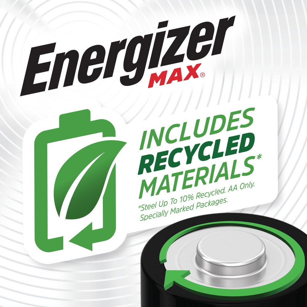 Piles AA Energizer MAX (paquet de 8), piles alcalines doubles A