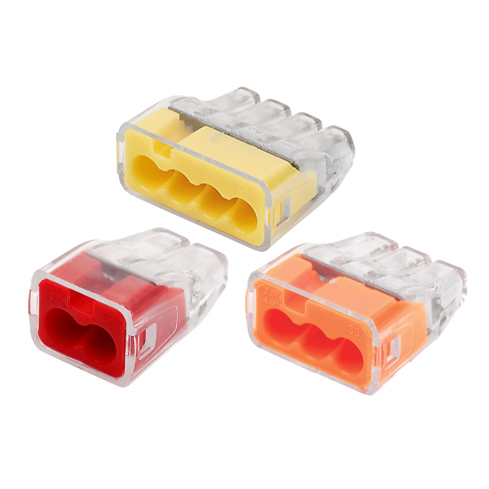Connecteurs de fils enfichables In-Sure® 2, 3 et 4 ports assortis (paquet de 10)