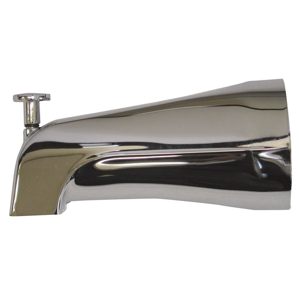 Bec de baignoire avec inverseur - Chrome ajustement universel