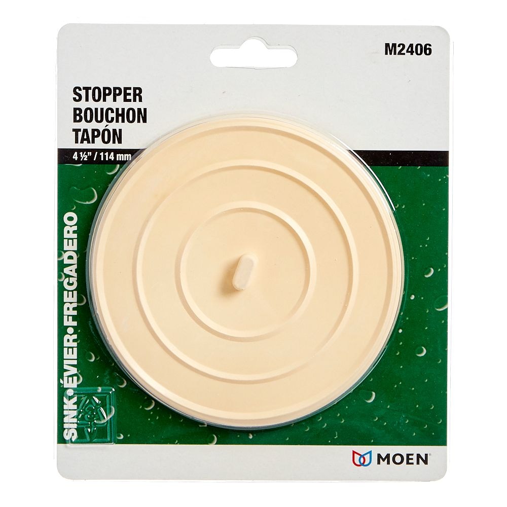 Flat Suction Sink Stopper , 4-1/2-inch