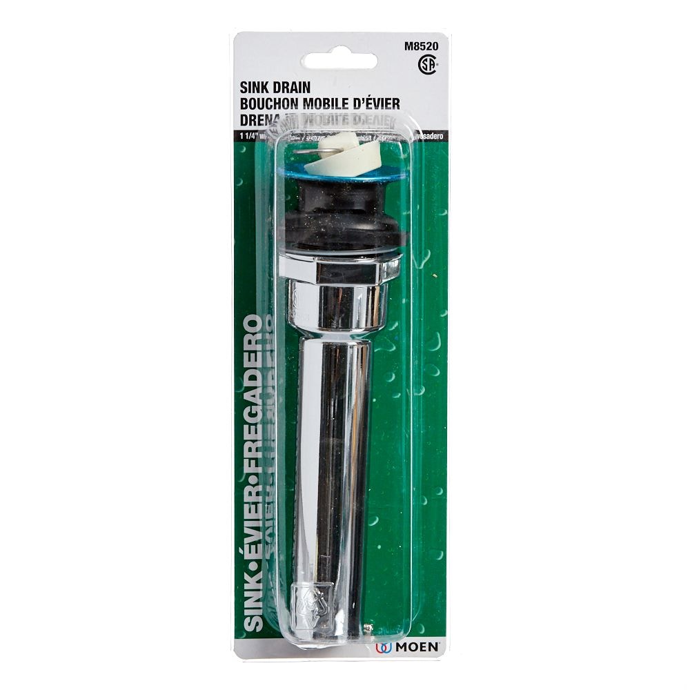 Plastic Drain with Rubber Stopper 8-inch