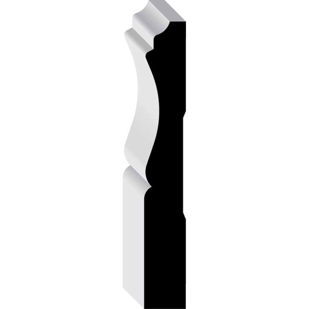 (Paquet de 10) Moulures de plinthes apprêtées en MDF colonial ValuPAK de 1/2 po x 3 1/4 po x 96 po
