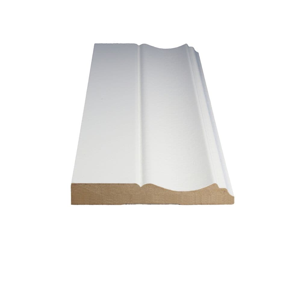 (Paquet de 10) Moulures de plinthes apprêtées en MDF colonial ValuPAK de 1/2 po x 3 1/4 po x 96 po