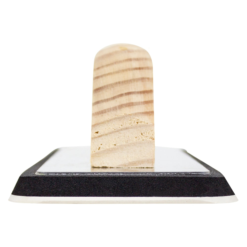 Taloche à coulis en caoutchouc antiadhésive XL de 4 po x 10,5 po avec manche en bois