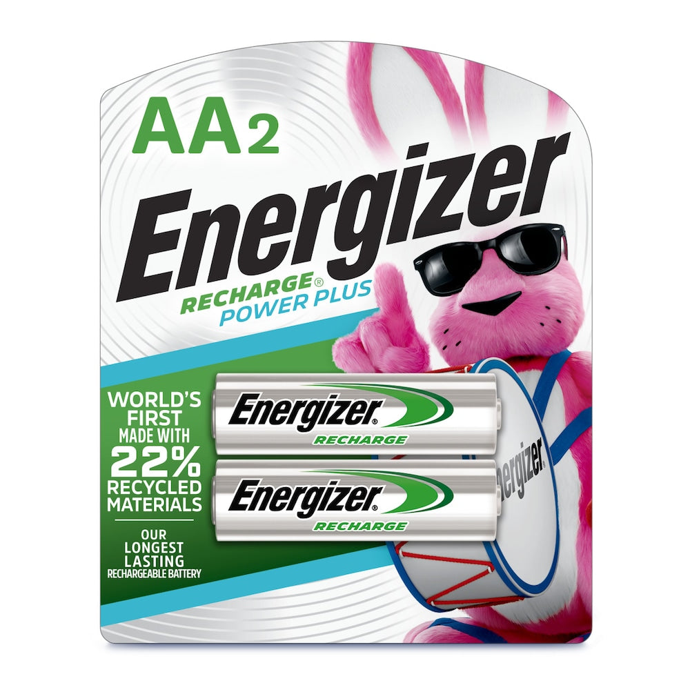 Piles AA rechargeables Energizer Power Plus (paquet de 2), piles doubles A