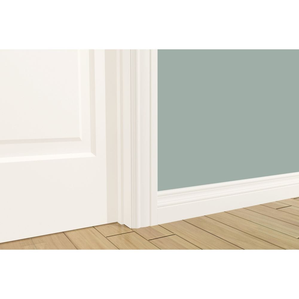 3/8-inch x 3 1/8-inch x 96-inch Colonial MDF Painted Decosmart  Baseboard Moulding