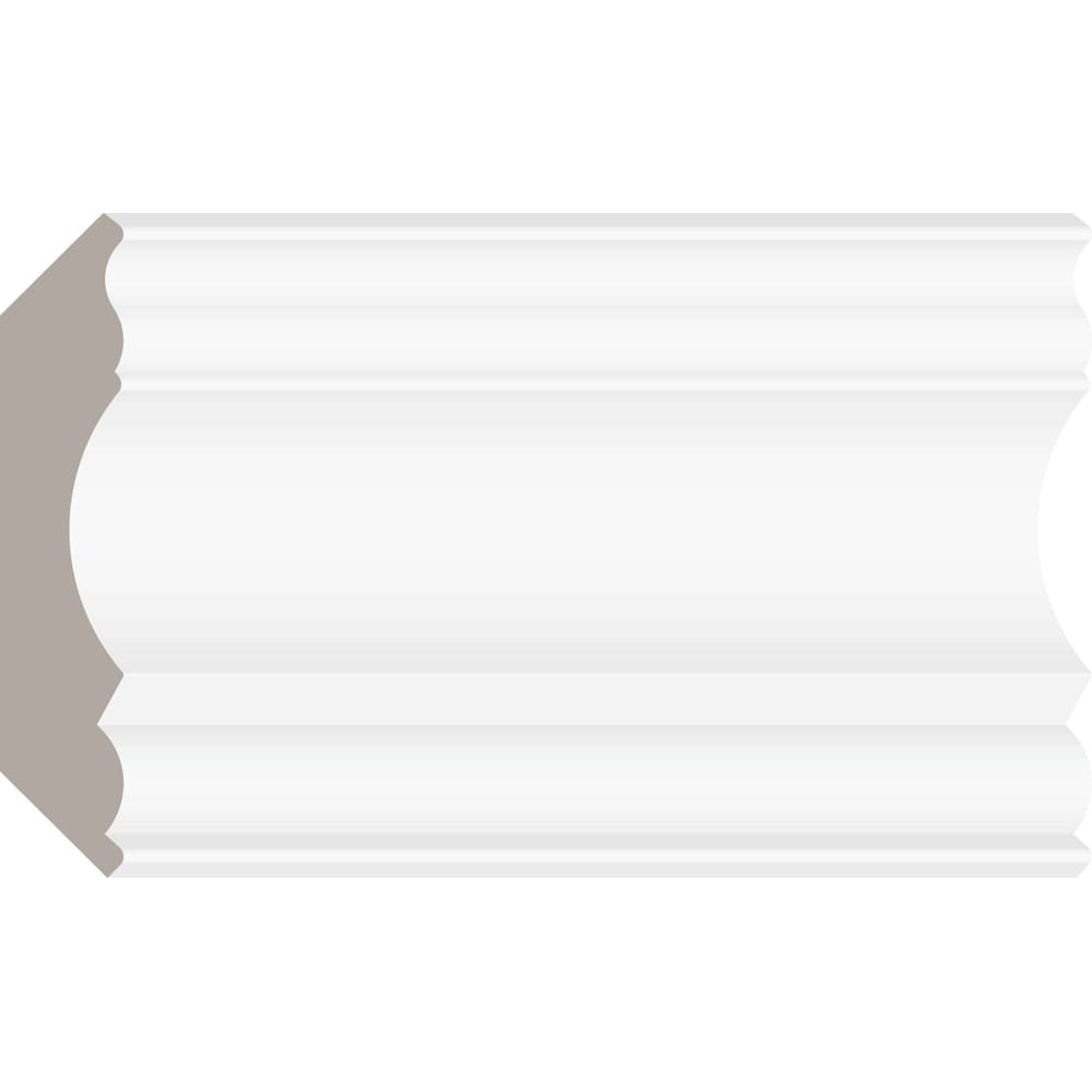 5/8-inch x 3 5/16-inch x 96-inch Colonial MDF Painted Decosmart Crown Moulding