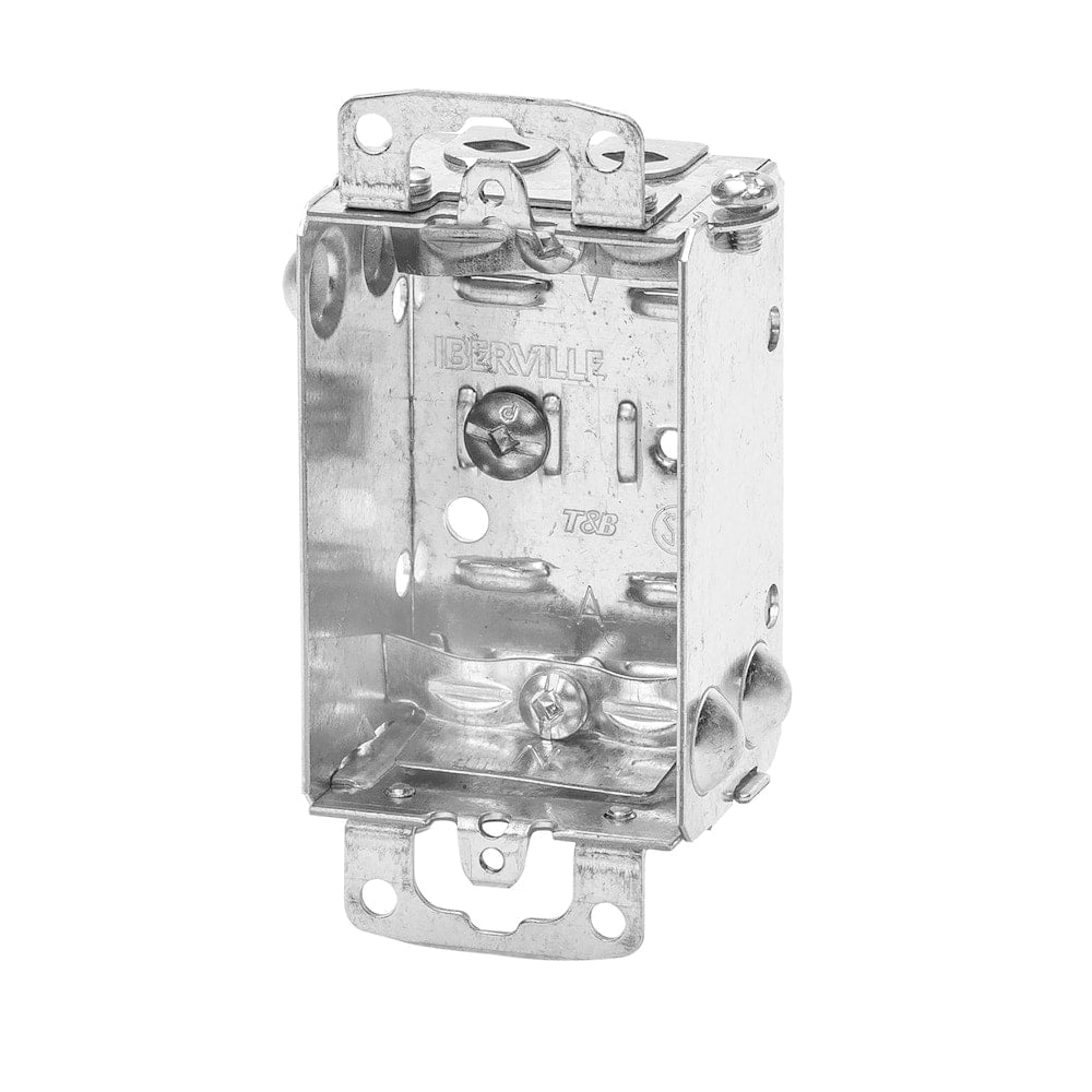 3 x 2 x 1-1/2 D. Gangable 8 cu.inch Rectangle Steel Device Box (4 Pack)