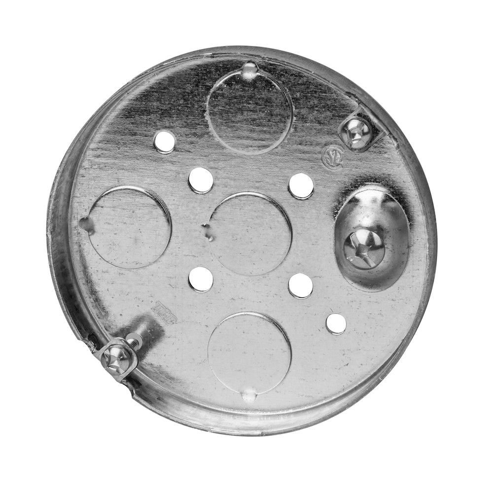 4 x 1/2 D.  5 cu.inch Octagon Steel Ceiling Pan Box (4 Pack)