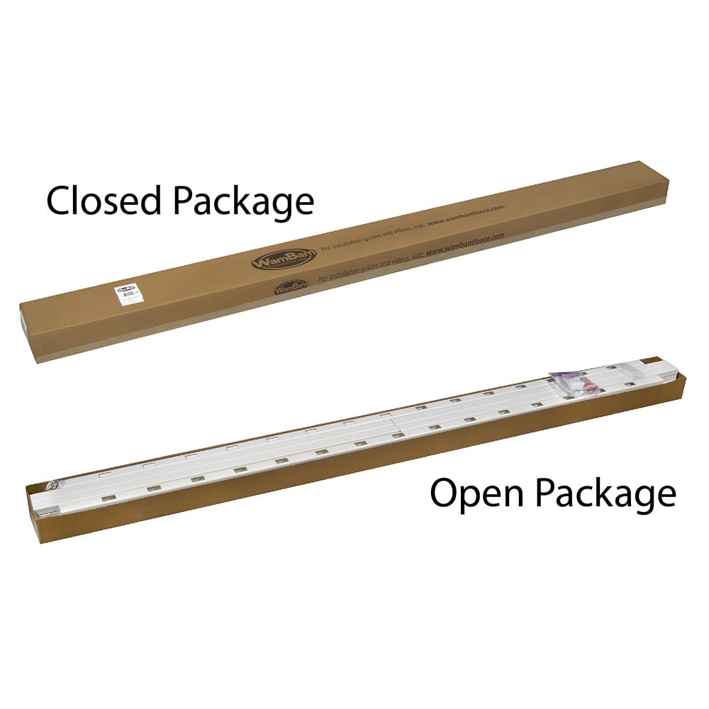 4 ft. H x 7 ft. W Premium Vinyl Yard and Pool Fence Panel with Post and Cap