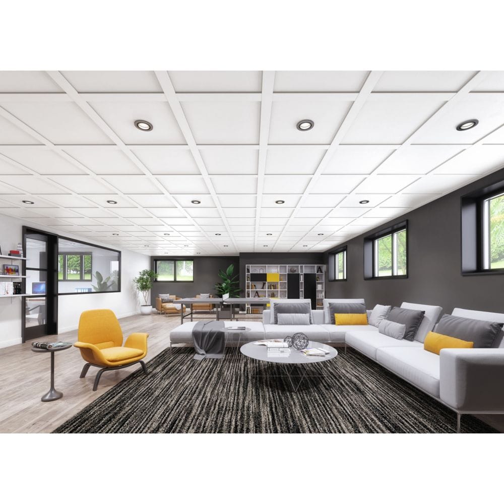 24-inch x 24-inch White Ceiling Panel (4-Pack)