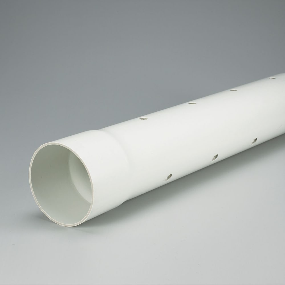 TUYAU D'ÉGOUT PERFORÉ PVC 3 pouces x 10 pi - Ecolotube