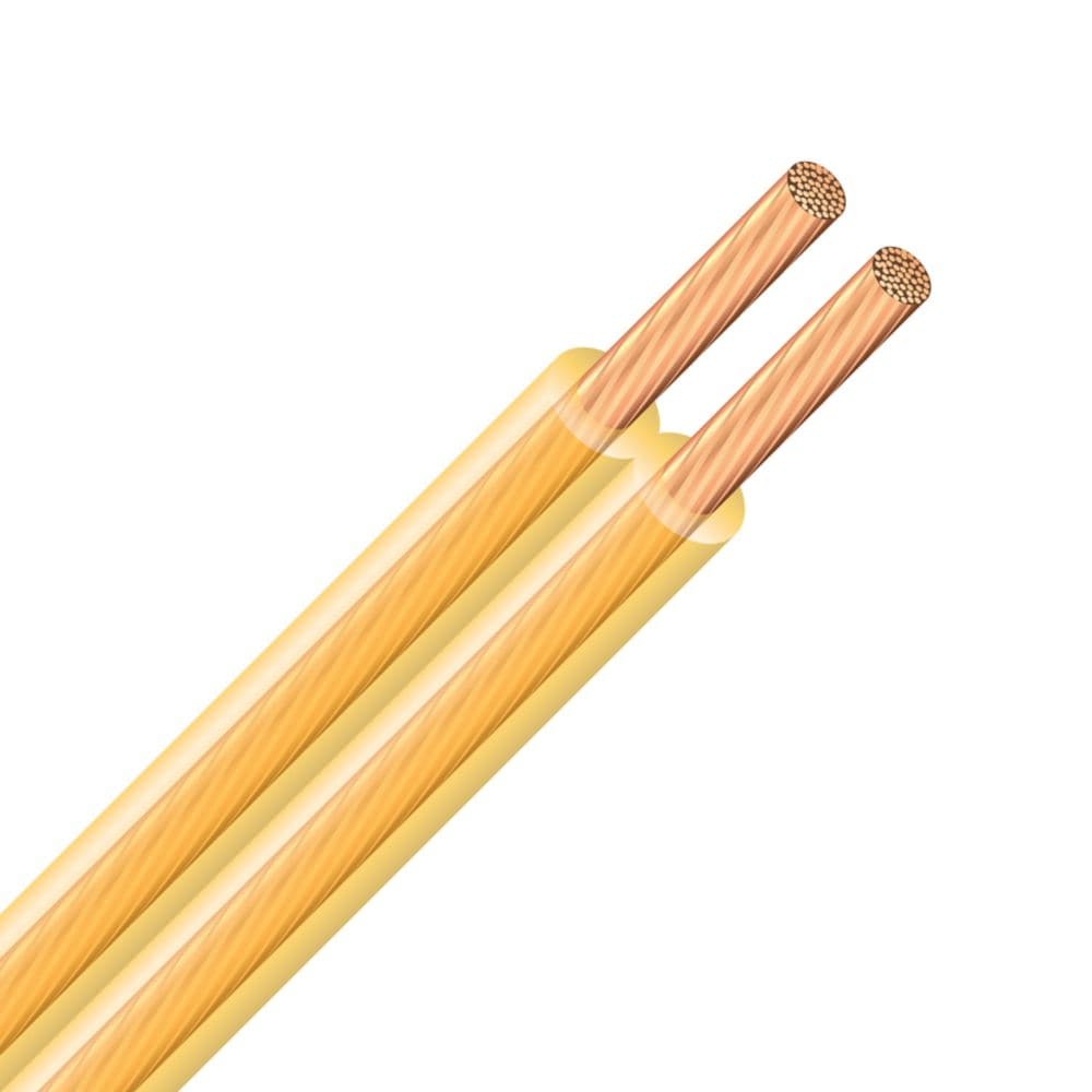 18/2 SPT Lamp Cord 7.5M Electrical Wire - Gold