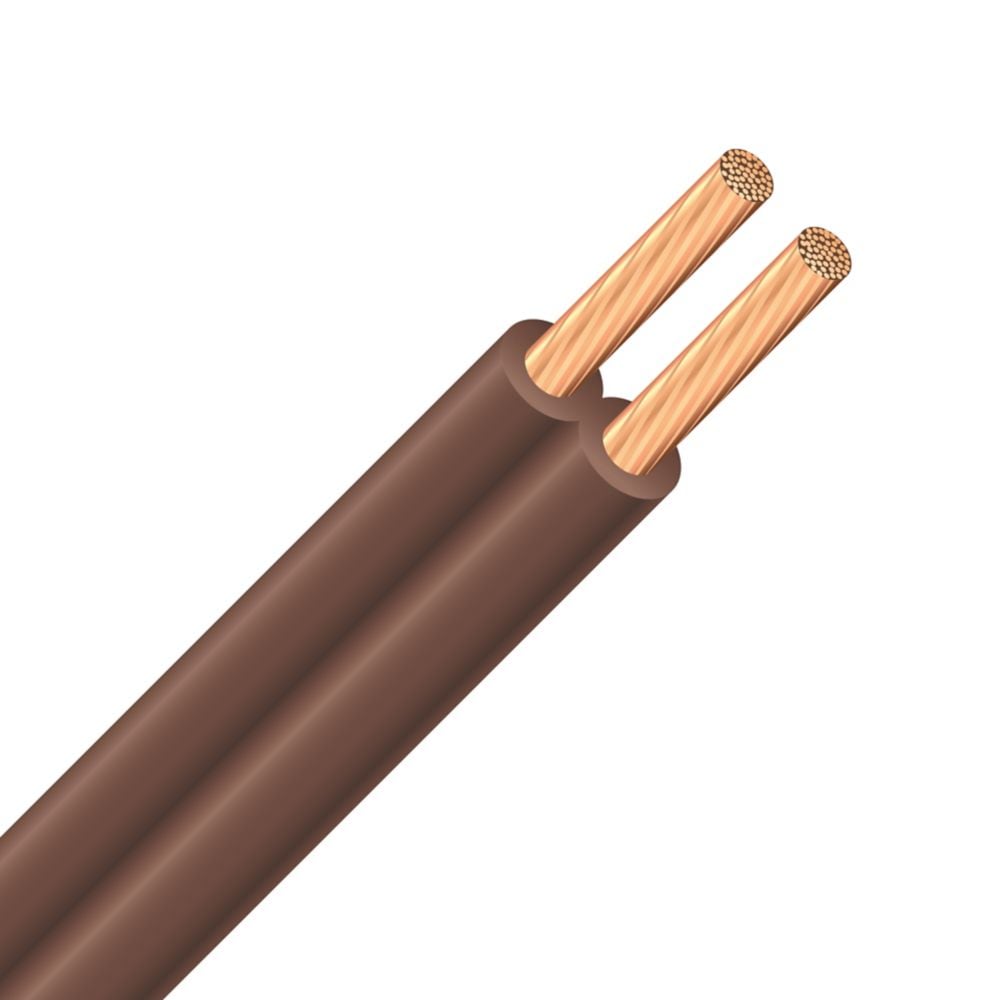 18/2 SPT Lamp Cord 7.5M Electrical Wire - Brown