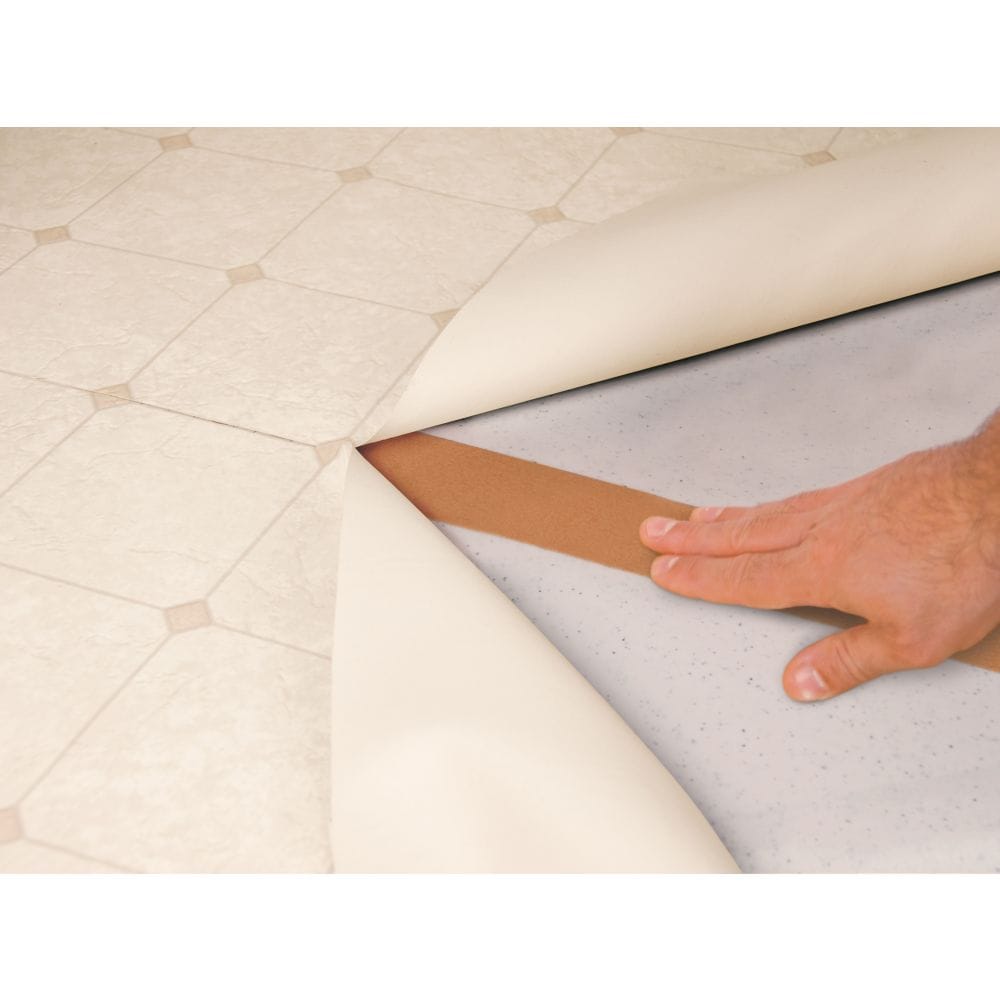 Bande adhésive acrylique double face de 1-7/8 pouces de large et ruban adhésif pour revêtement de sol en feuille de vinyle, rouleau de 50 pieds
