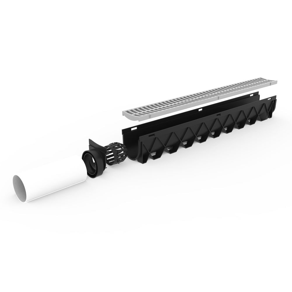 Storm Drain Channel series 4 in. End Outlet Pipe Connector
