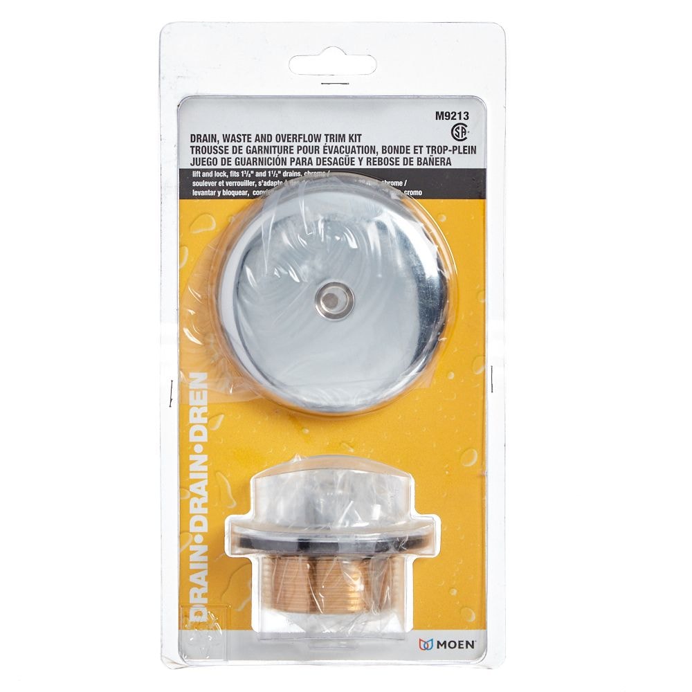 Lift And Lock Drain, Waste And Overflow Trim Kit In Chrome