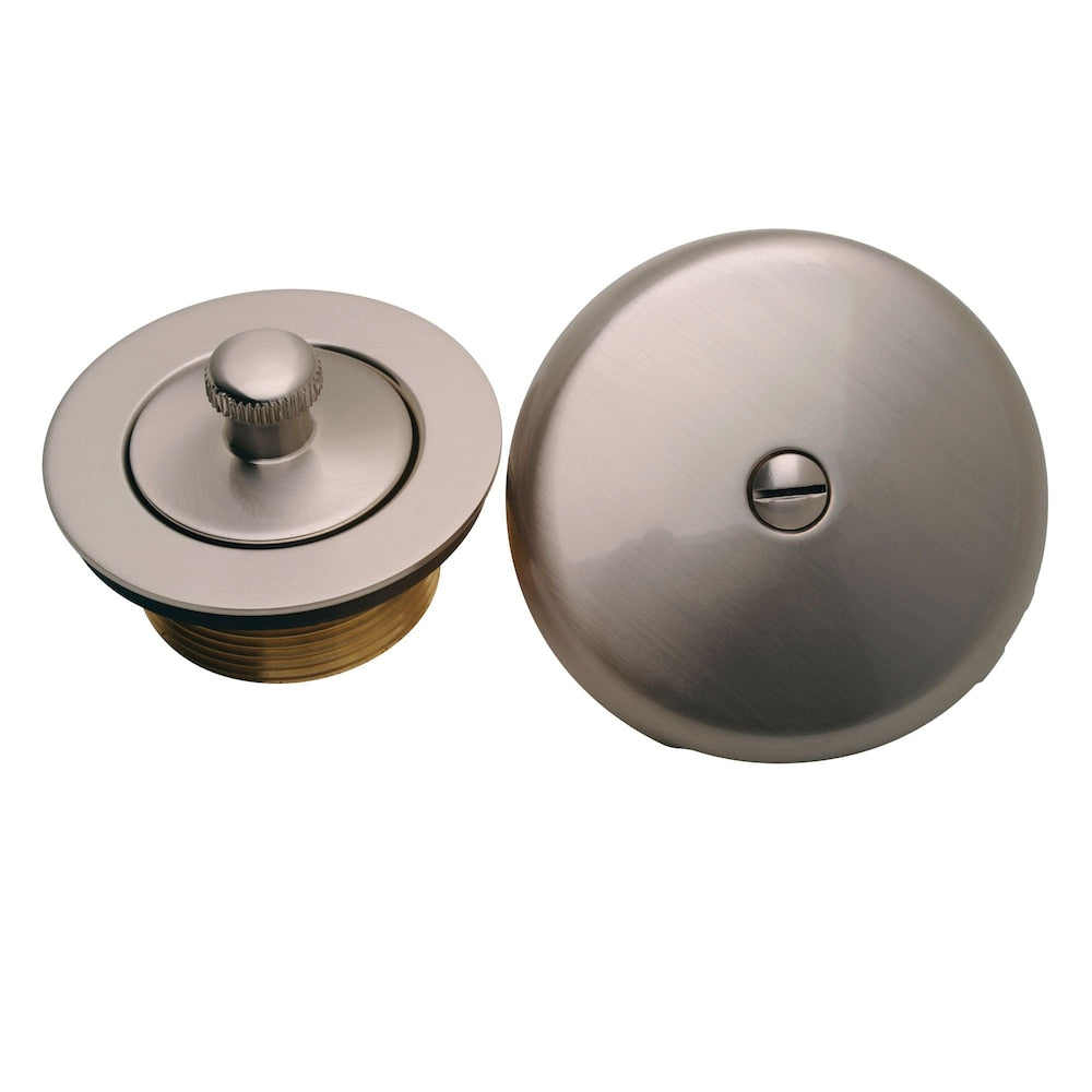 Lift And Lock Drain, Waste And Overflow Trim Kit In Brushed Nickel
