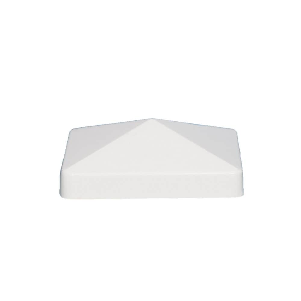 4" x 4" PVC Pyramid Post Cap Whtie