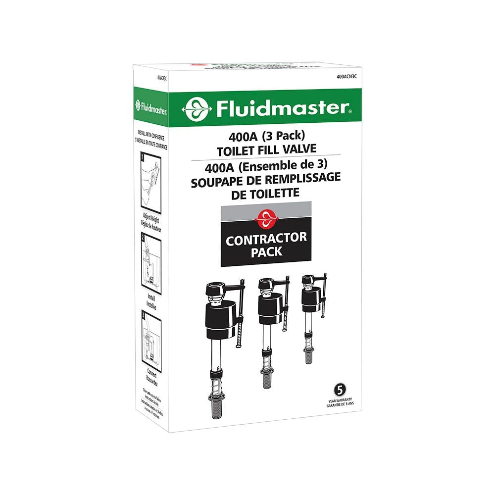 Valve de remplissage de toilette universelle 400ACN (paquet de 3)