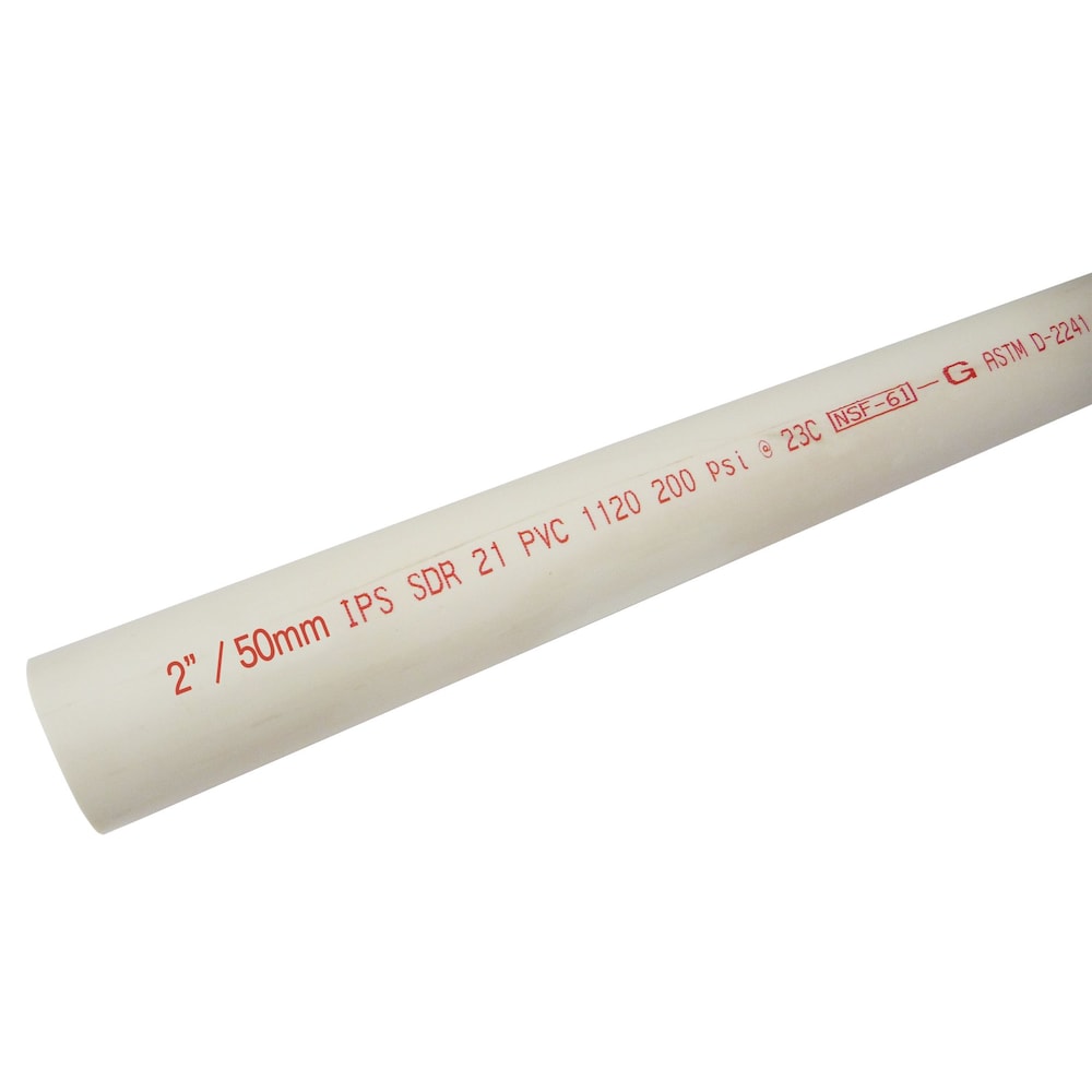 TUYAU EN PVC SÉRIE 200 IPS 50MM x 3M (2 pouces x 10 pieds)