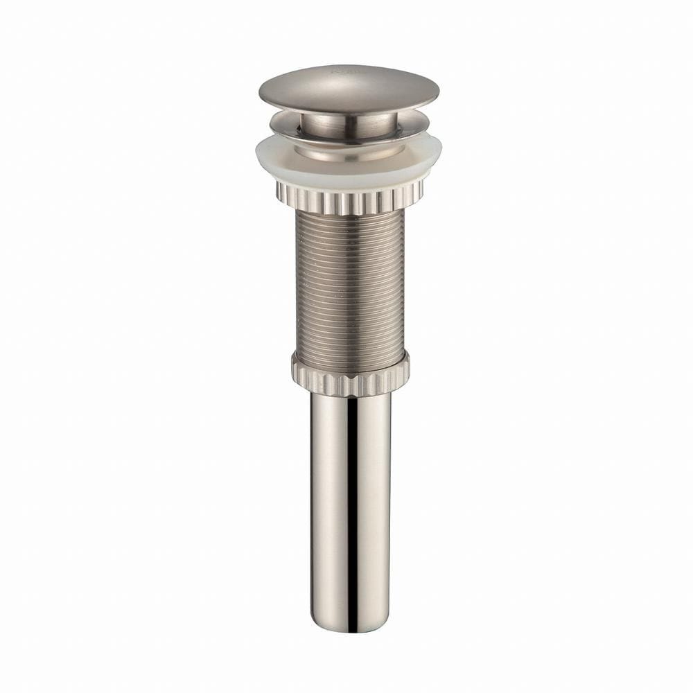 Bonde escamotable en nickel satiné