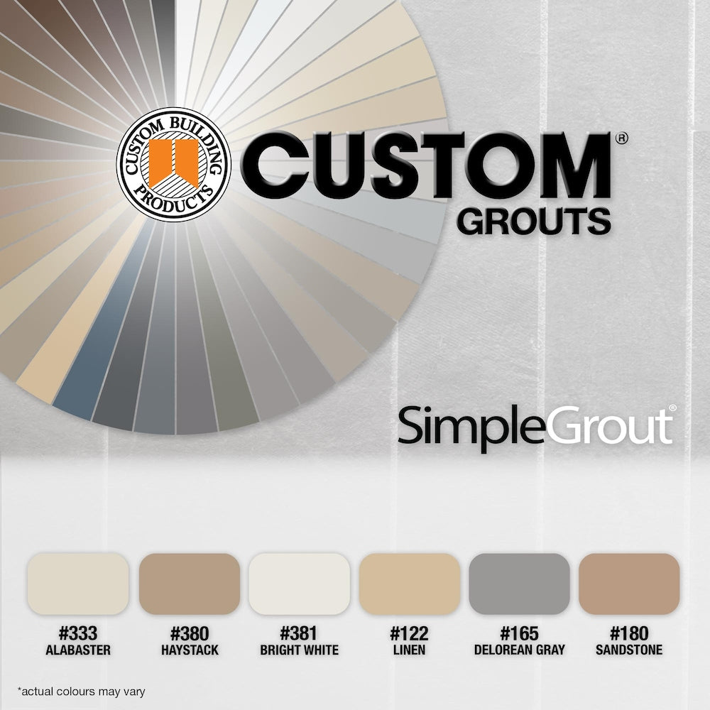 SimpleGrout #165 Delorean Gray 1 Qt. Pre-Mixed Grout