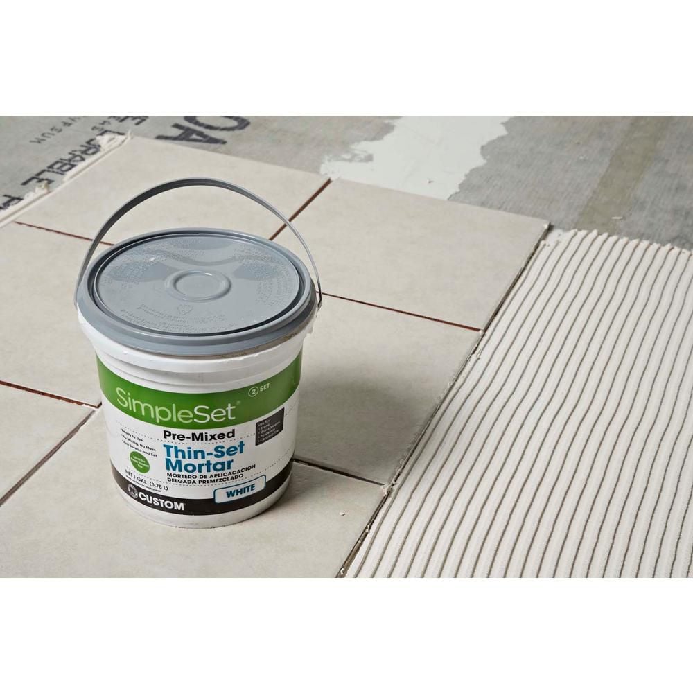 Mortier-colle pré-mélangé SimpleSet White 3-1/2 Gal.