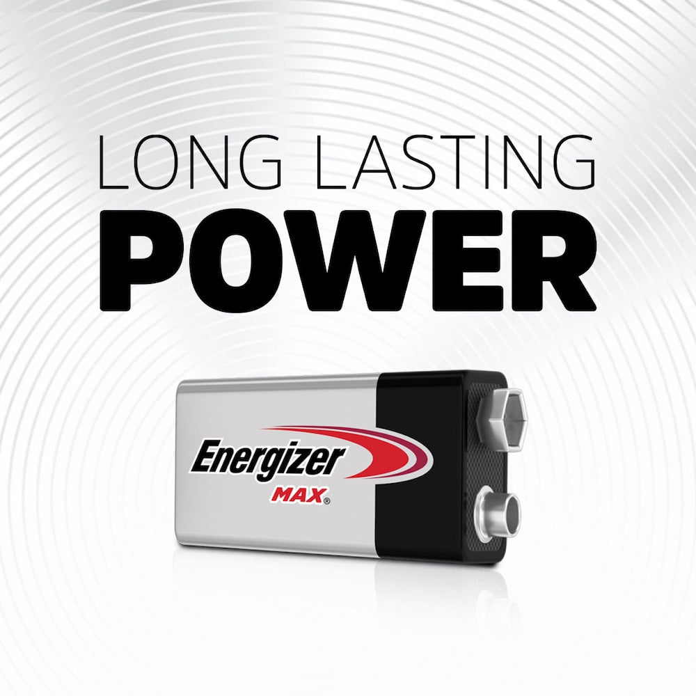 Piles Energizer MAX 9 V (lot de 4), piles alcalines 9 volts